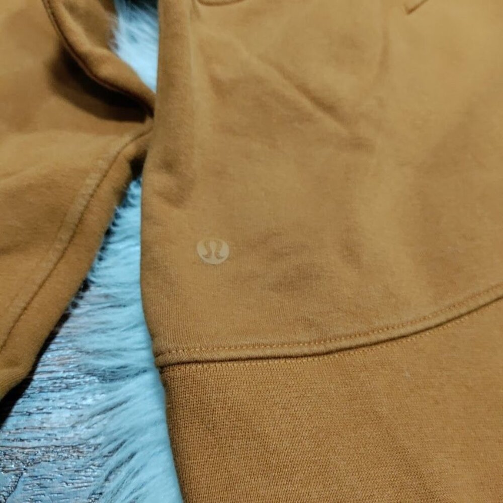 Lululemon Athletica Loungeful Womens Size 10 Boxy Cropped Hoodie Butternut Brown - Picture 12 of 12